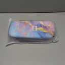 KEFBWAO Carrying Case for Nintendo Switch 2 2025, Large Capacity Protective Hard Shell Portable Travel Case Pouch for 20 Game Card Slots and Pockets, Bicolor Marble