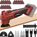 Upgraded Oscillating Multi Tool Compatible with Milwaukee 18V Max Battery, Cordless Oscillating Tool with Brushless Motor 20000 OPM, 7 Gear for Cutting, Sanding, Scraping, Tool Only