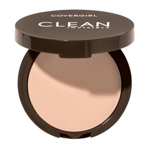 Covergirl Clean Invisible Pressed Powder, Lightweight, Breathable, Vegan Formula, Creamy Natural 120, 0.38oz