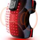 LTW Knee Massager with Heat and Red Light, Cordless Heated Knee Brace with 3 Heat/3 Vibration/5 Light Levels, 72 Red Lights with 660nm & 850nm, 5000mAh Massager for Knee Elbow Shoulder