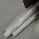 White Tension Curtain Rod 41-166 Inch Outdoor Curtain Rod No Drilling 1pcs