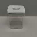 Ankou Airtight Dog Food Storage Container, 2.8 QT, One-Touch Pop Lid, BPA-Free | Clear Stackable Canister for Pet Food & Cat Treats