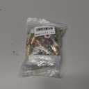 30pcs M6 Multi-Grip Rivet Nut, Pre-Bulbed Zinc-Plated Flat Head Shank Threaded Insert Nut Gold Finish Nut for Industrial Construction Fasteners