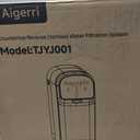 UV Reverse Osmosis Water Filter Countertop, 5-Stage RO Water Filtration System, 5:1 Pure to Drain, No Installation Required, Portable Water Purifier for Home Kitchen (Lvory)