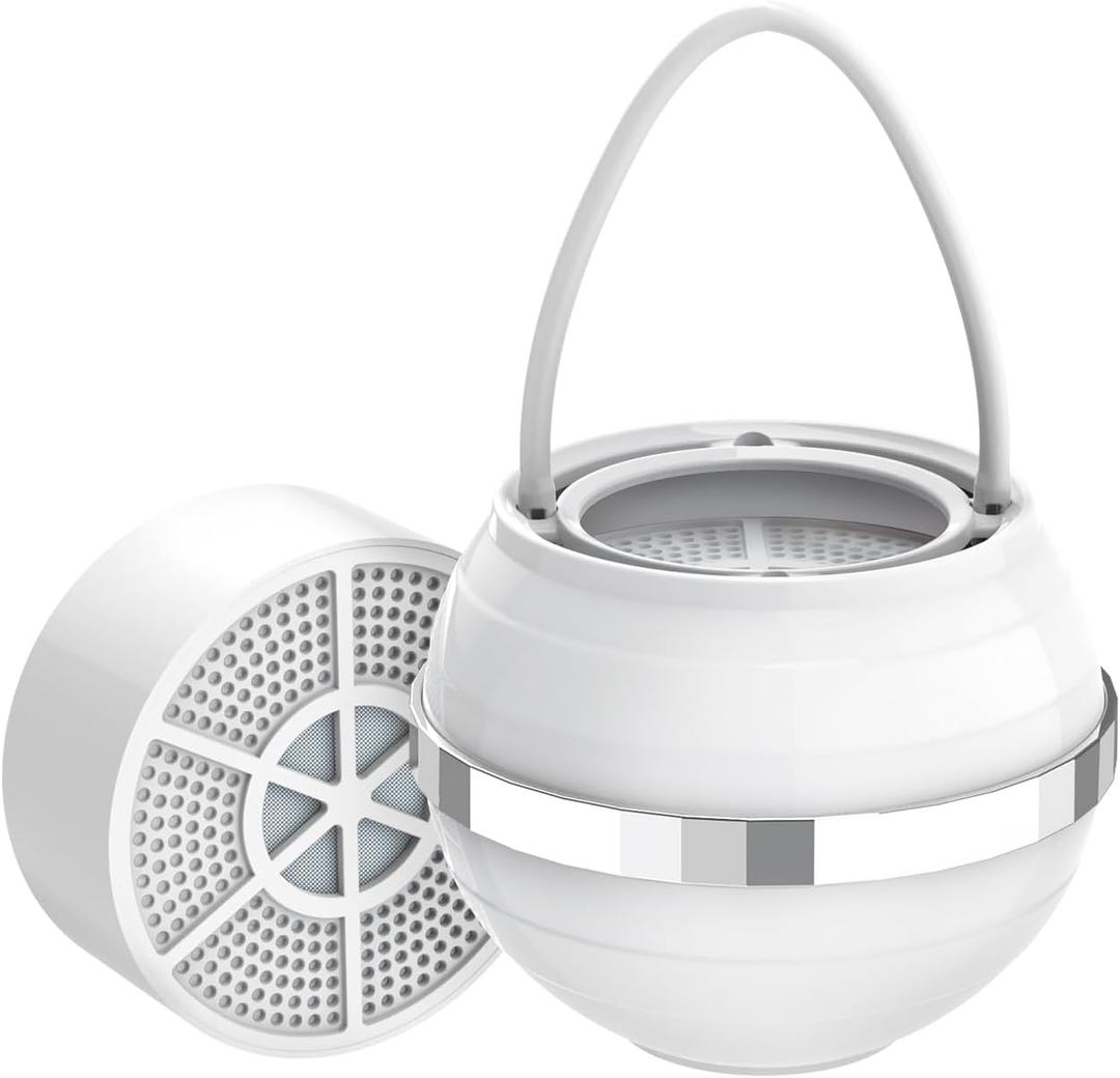 Bath Water Filter Upgrade - 9 Stages Filtration Bath Filter for Tub Removes Harmful, Bathtub Water Filter Soften Hard Water, Shower Filter for Healthier Skin Hair Nail