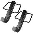 TonGass (2-Pack, Black) Premium Snap L-Pins for Weight Distribution Hitches, 4 1/4" x 1 3/4" L-Pins with Integrated Snap Clips, Minimize Weight Distribution Hitch Noise, Zinc-Coated Heavy-Duty Steel