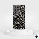 Kate Spade New York Samsung Galaxy S24 Ultra Case, Compatible with Wireless Charging - City Leopard Black