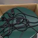 Plug-in Green Pendant Light Fixtures, 16FT Hanging Lights with Plug in Cord 3-Layer Shade Mid Century Modern Hanging Lamp Pendant Lighting for Bedroom Dining Room Living Room