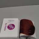 Ieemk Clip-in Bangs 100% Real Human Hair - Wispy Fringe Bangs, Natural Hair Pieces for Daily Wear (Red Brown)