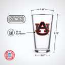 The Memory Company Officially Licensed NCAA 16 oz Pint Glasses Set of 2-16 oz Pint Glass, Licensed Team Drinkware, Stylish Gameday Glassware, Team Logo