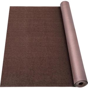 Grefinity Marine Carpet,6 FT x 23 FT Brown Indoor Outdoor Carpet 0.2" Thick Boat Carpet with Water-Proof TPE Backing, Non-Slide Outdoor Marine Carpet Roll for Home, Patio, Porch, Deck