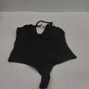 SHAPERIN Bodysuit for Women Shapewear Tummy Control Deep V Neck Plunge Sleeveless Backless Thong Body Suit Tank Top (X-Large, #50-black)