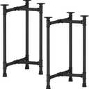 Industrial Table Leg Metal Pipe Desk Legs, Heavy Duty Vintage Furniture Legs, Dining Legs Coffee Table Bench Legs 28 inch Set of 2