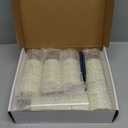 Homemory Ivory Flameless LED Candles with Remote Control & Timer, Battery Operated Star Lights, Fake Candles, Star Lights Set of 5 for Wedding Decor (5pcs, D2.2"x H5"5"6"7"8")