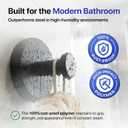 HOME SO Suction Cup Hooks for Shower & Bathroom Towel Holder 2-Pack Suction Cups Hooks for Hanging Towels, Robes, & Coats - Tiles, Glass Door or Mirror Shower Hooks & Towel Hooks Organizer - Black