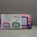 Toddler Toys Age 3-4,Erasable Toys for 3 Year Old Girl Magnetic Drawing Board for Kids with 1 Pen, A Etch Easter Gift for 3 Year Old Travel Toy Sketch Board with 2 Stamps (Pink)