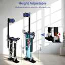 15-23 Inch Drywall Stilts Height Adjustable Lifts Aluminum Tool
for Painting Finishing Pruning Branches Cleaning - Black (15" - 23")