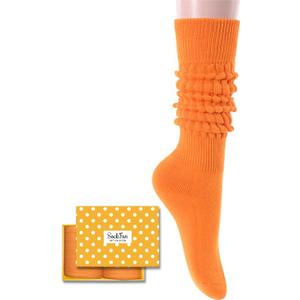 Slouch Socks for Women - Green Purple Long Boot Stack Socks, Orange Yellow Pink Blue Gifts