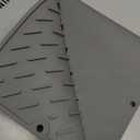 Dish Drying Mat, Silicone Drying Mat for Kitchen Counter, Collapsible Trifold Large Silicone Drying Mat, Dish Pads for Drying Multiple Usage, Easy Clean, Heat-Resistant, BPA Free(2416in) (Gray-with pattern)