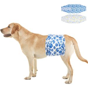 Dono Dog Diapers Male 60ct Disposable Male Dog Wraps Super Absorbent Doggie Puppy Diapers Rapid-Dry Technology Belly Bands for Male Marking, Excitable Urination, Training (Large)
