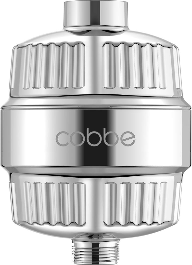 Cobbe HD HEAVY DUTY High Output Shower Filter  99% REMOVAL Shower Head Filter for Hard Water, Heavy Metals, Chlorine and Harmful Substance, Improve your skin and hair - Chrome