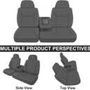 SAPUBK Front Seat Covers Replace for 1995-2000 Chevy Silverado/Suburban/Tahoe and GMC Sierra/Yukon 60/40 Split Seat with Console, Premium Neoprene with Composite Soft Foam Lining Seat Cover