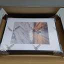 11x14 Picture Frame -11x14 Metal Picture Frame With Mat For 8x10 | 14x11 Frame Aluminum | Plexiglass And Hanging Hardware Included | 11 by 14 Poster Frame, Set of 3, Black (11''x14''-3P Plexiglass)