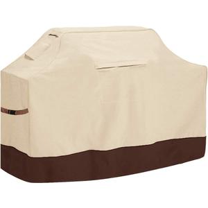 Vailge Grill Cover,48-inch Waterproof BBQ Cover,600D Heavy Duty Gas Grill Cover, UV & Dust & Rip & Fading Resistant,Suitable for Weber, Brinkmann, Char Broil Grills and More,Beige