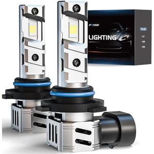 FRANXI 9006/HB4 Bulbs Fog Lights, 60W Super Bright 6000K Cool White, 1:1 Design with Cooling Fan, Plug and Play, Pack of 2