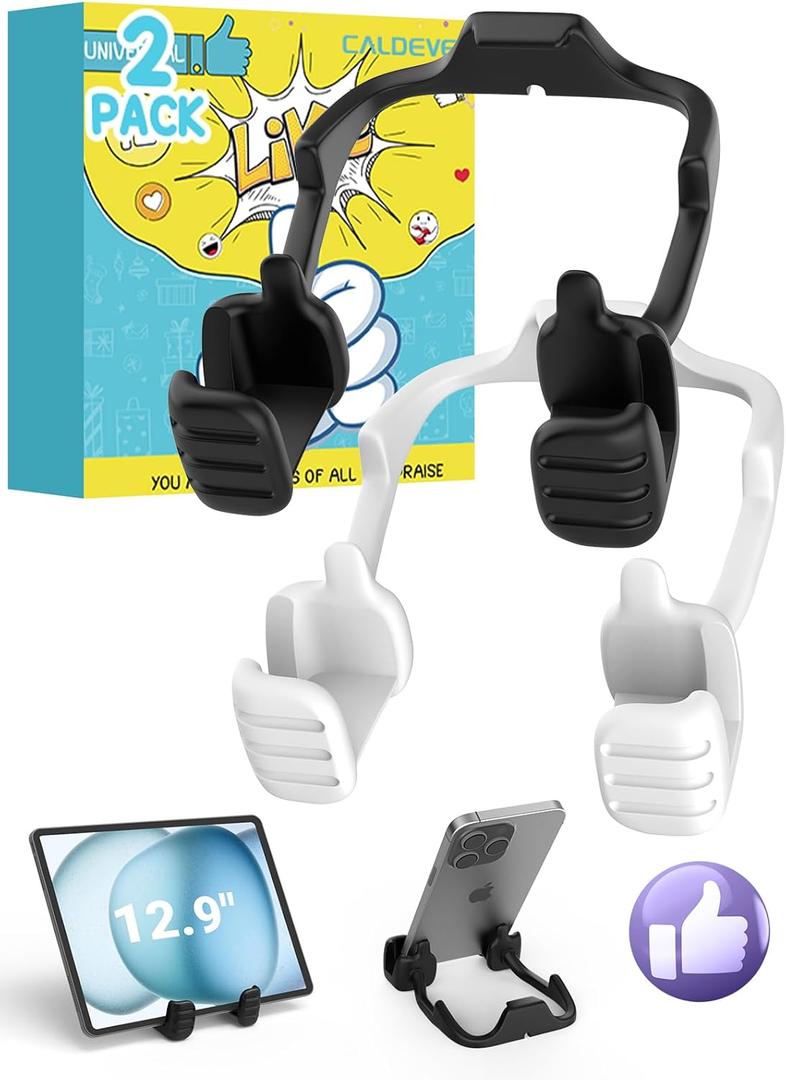 Easter Basket Stuffers for Teens Boys Men Adults Gifts for Kids: Tablet Stand Thumbs Up Lazy Cell Phone Stand Holder for Desk Funny Birthday Gifts for Women Dad Husband Guys Ideas Who Have Everything