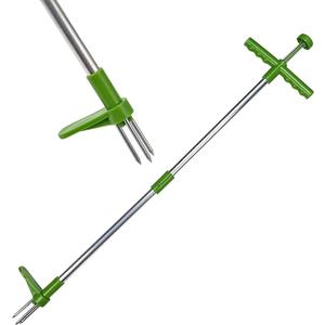 Stand Up Weed Puller Tool with Long Handle - 39" Garden Weeding Tool with 3 Claws - Detachable Weeder Hand Tool for Effortless Garden Weed Removal Without Bending or Kneeling
