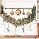 Bucherry 24 Pcs Christian Christmas Ornaments Bulk 3.15 Inch Christian Gifts for Women Colorful Flower Religious Ornament for Christmas Tree Faith Inspirational Gifts for Xmas Church Mom Women