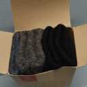 Alpaca Socks for Men and Women, Heavyweight Thermal Thick Warm Alpaca Wool Boot Sock for Hunting, Hiking, Moisture Wicking (Large, (3pairs)-Black& Dark Gray & Walnut Brown)