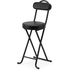Folding Bar Stool,24" Portable High Counter Foldable Stool Chair, 24"X1PC