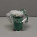 Owala SmoothSip Slider Insulated Stainless Steel Coffee Tumbler, Reusable Iced Coffee Cup, Hot Coffee Travel Mug, BPA Free 12 oz, Grey/Green (Sour Apple)