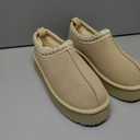 Slipper for Women Men Suede Braided Mini Boots with Fluffy Fur Lining Short Ankle Boots for Autumn Winter Warm Casual Comfort Shoes Size 41