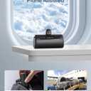 Kuulaa Portable Phone Charger, Small Power Bank 4500mAh Mini Power Bank for iPhone Cute Battery Pack Backup Charger Travel Compatible with iPhone 15/14/13/12/11/XS/XR (Black)