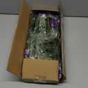 FULLMUSIC Spring Artificial Flowers for Outdoors, UV Resistant Fake Morning Glory, Look Real Faux Silk Plants for Front Door Garden Porch Planter (Purple)