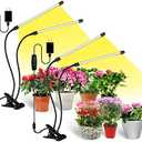 bseah Grow Light Plant Light Indoor Plants, Full Spectrum Clip Plant Growing Lamp, 10-Level Dimmable, Auto On Off Timing 3 9 12Hrs, Pack of 1 