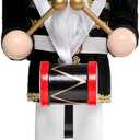 Christmas Nutcracker Decorations Nutcracker Figure 15 Inch Wooden Nutcrackers Collectible Ornament Nutcrackers Soldier for Table Desktop Home Christmas Decor Xmas Indoor Decor Black Hat beat a drum