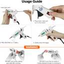 2 x SHJADE Mini Hot Glue Gun Kit with 30 Glue Sticks - Fast Preheating Hot Melt Gun, High Temp for School Crafts DIY Arts and Quick Home Repairs(White)