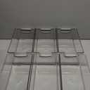 iDesign Stackable Clear Plastic Bin - Kitchen Organizers and Storage for Fridge and Pantry, 6-Pack
