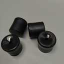 4Pcs 1-1/2 Inch (38mm) Chair Leg Tips Caps, Round Rubber Non-Slip Folding Chair Leg End Caps Black Furniture Table Feet Caps Floor Protector Cover for Hardwood Floors