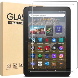 [2 Pack] Tablet Tempered Glass Screen Protector For 8 2022/8 2024 Tablet 8-Inch with 2.5D 9H Anti Scratch Transparent HD Clear Bubble Free Protective Film