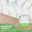 GLIMGLINT Heavy Duty Dry Sweeping Cloths Compatible with Swiffer Sweeper, Disposable Duster Mop Pads Refills for Floor Cleaning, Pet Hair, Dust and Dirt, Dry Cloths for Wood Floors, 100 Count