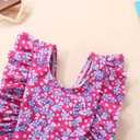 Happy Town One-Piece Infant Toddler Baby Girl Summer Swimsuit Watermelon Leopard Ruffle Swimwear Bikini Bathing Suit (Pink)