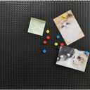 JILoffice Bulletin Board, Magnetic Board 24 x 18 Inch, Great Wall Mounting Board with 40 Magnets, Decorative Board for Photos and Messages (Black)