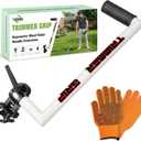 Upgraded Ergonomic Trimmer Grip, String Trimmer Handle, with Trimmer Shoulder Harness, Weed Eater Handle Extension for Trimming, Weedeater Handle Grip for String Trimmer, Lawn Care 17in