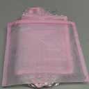 6 Pieces Mesh Makeup Bags Mesh Cosmetic Bag Portable Travel Organizing Zipper Pouch Toiletries Makeup Pouches for Home Office Travel Accessories (Light Pink)