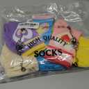 Eyean Girls Socks Little Kids Crew Cotton Youth Breathable Cute Dress Socks 6 Pairs Medium